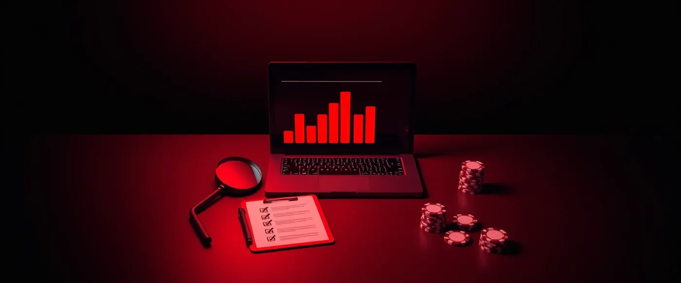 Illustration: an online casino review desk
